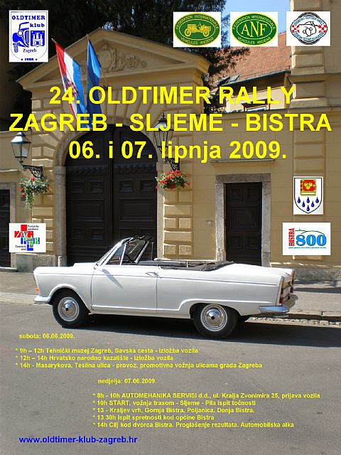 24. OLDTIMER RALLY ZAGREB - Sljeme – BISTRA