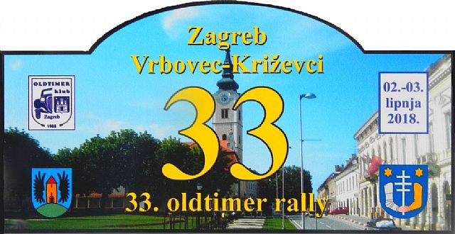 33. Oldtimer rally: Zagreb-Vrbovec-Križevci-Zagreb.