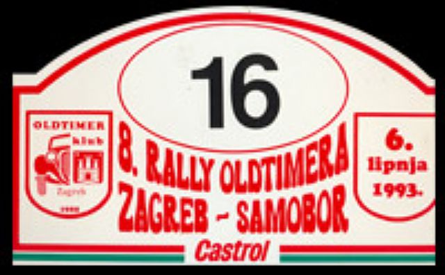 8. Oldtimer rally                    Zagreb - Samobor