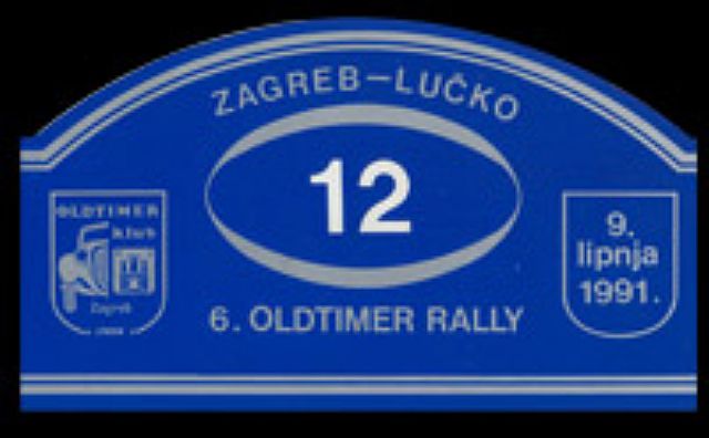 6. Oldtimer rally Zagreb - Lučko 