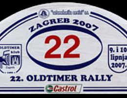 22. OLDTIMER  RALLY :  ZAGREB 2007.