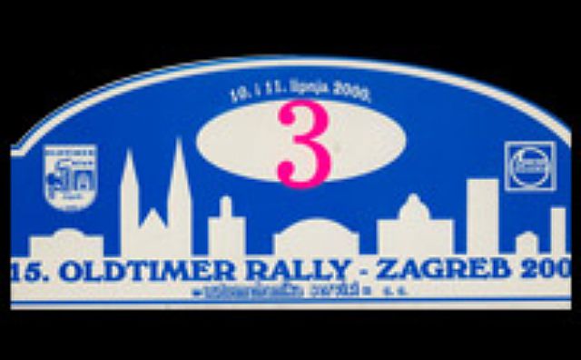 15. Oldtimer rally  ZAGREB 2000. 