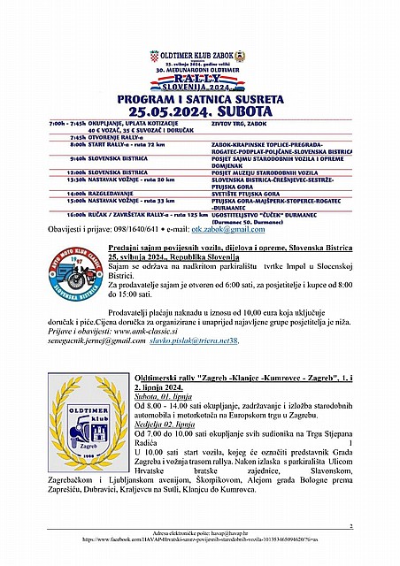 Hrvatski savez povijesnih-starodobnih vozila Zagreb VIJESTI