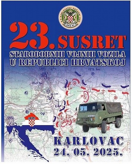  23. međunarodni susret starodobnih vojnih vozila u Republici Hrvatskoj