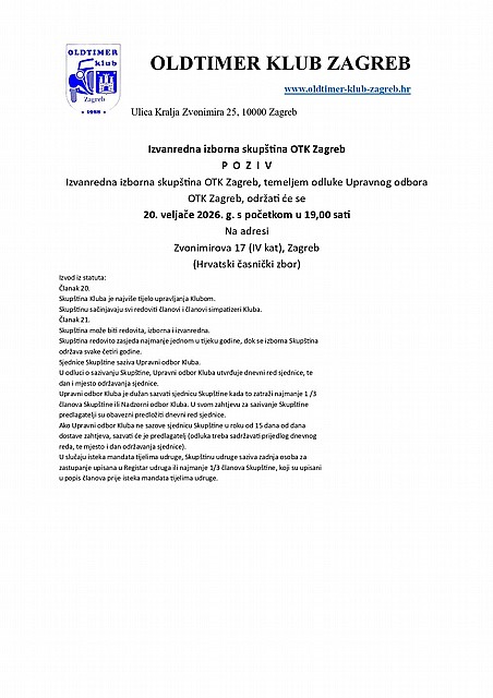 Izvanredba izborna skupština